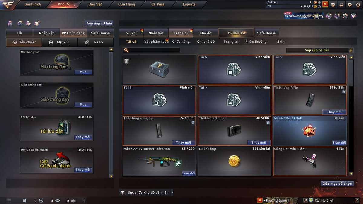 shop acc cf uy tin gia re